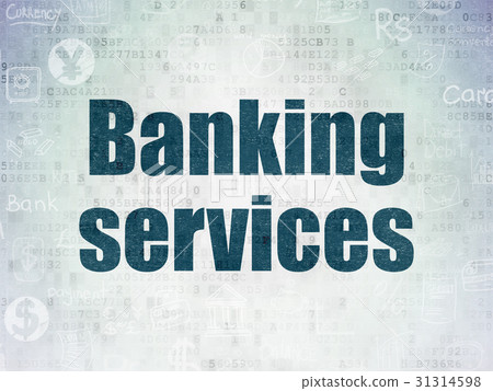 Money concept: Banking Services on Digital Data Money concept: Banking Services on Digital Data 31314598