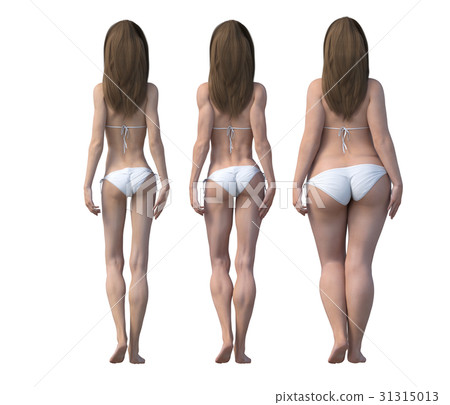 飲食圖像之前之後perming3dCG插圖素材 飲食圖像之前之後perming3dCG插圖素材 31315013