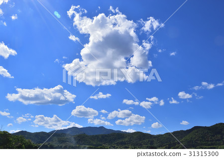 blue sky and white clouds blue sky and white clouds 31315300