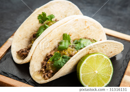 Mexican tacos with beef 31316131