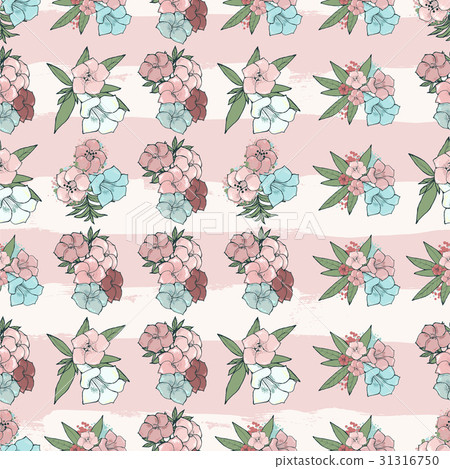 Exotic colorful flowers set 31316750