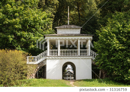 Gazebo-pavilion in old park Gazebo-pavilion in old park 31316759