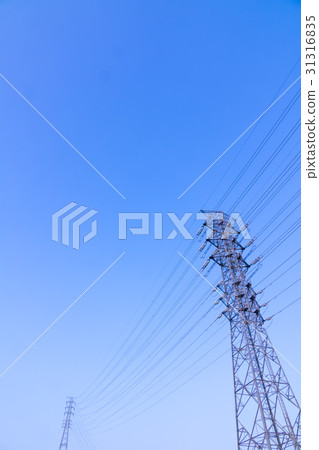 Blue sky transmission line Blue sky transmission line 31316835
