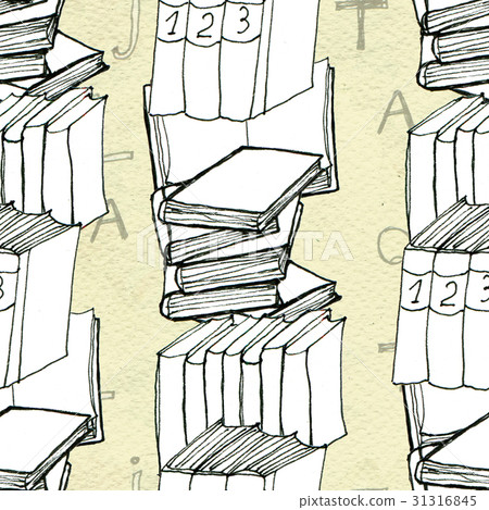 Seamless pattern with books Seamless pattern with books 31316845