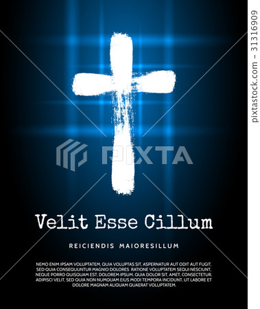 Christian cross vector icon 31316909