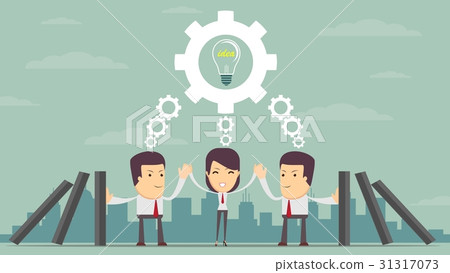 Concept of teamwork building working system of 31317073