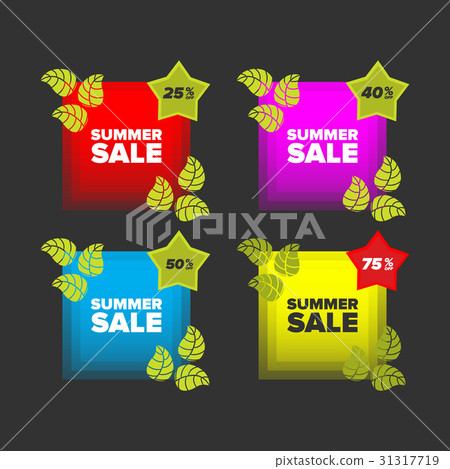Summer sale banners set Summer sale banners set 31317719