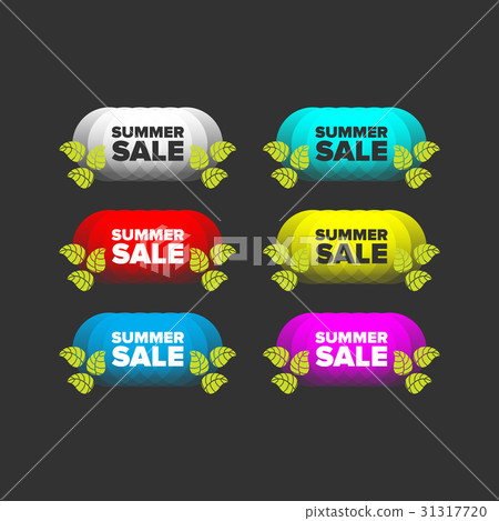 Summer sale banners set Summer sale banners set 31317720