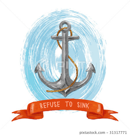 Sea anchor and ribbon Sea anchor and ribbon 31317771