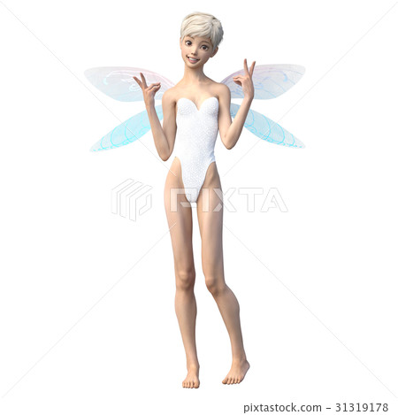 Cute fairy Fairy angel perming3DCG illustrations material Cute fairy Fairy angel perming3DCG illustrations material 31319178