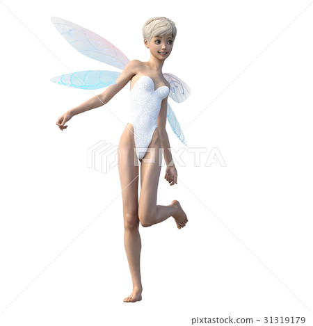 Cute fairy Fairy angel perming3DCG illustrations material Cute fairy Fairy angel perming3DCG illustrations material 31319179