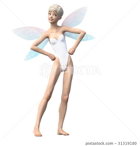 可愛的童話仙女天使perming3DCG插圖素材 可愛的童話仙女天使perming3DCG插圖素材 31319180