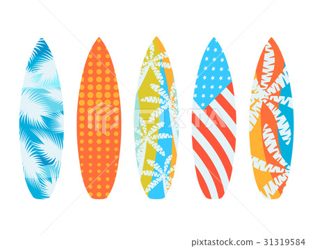 Surfboards on white background types of surfboards Surfboards on white background types of surfboards 31319584