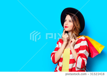 Woman with shopping bags Woman with shopping bags 31321418
