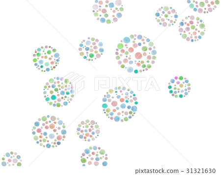 Watercolor touch polka dots Watercolor touch polka dots 31321630
