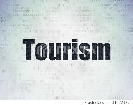 Tourism concept: Tourism on Digital Data Paper 31322922