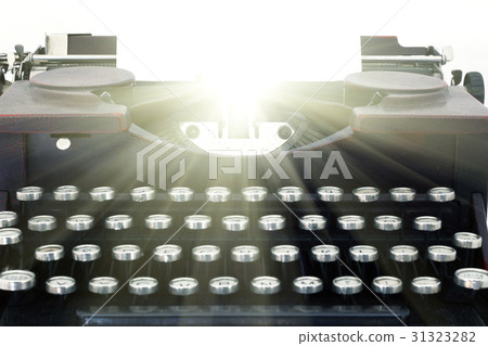 Inspiration - conceptual image of the typewriter 31323282
