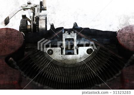 Old typewriter machine in grunge style 31323283