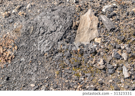 Multicolored Texture of Burnt Coal Slag Stones Multicolored Texture of Burnt Coal Slag Stones 31323331