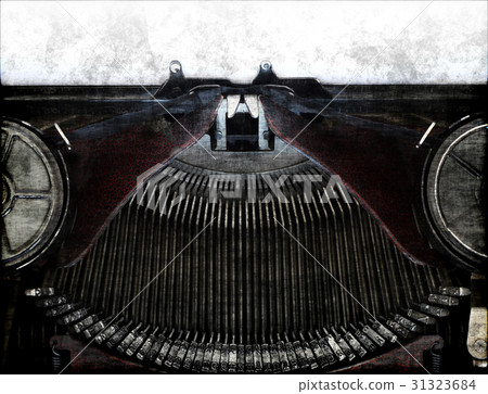 Old typewriting machine in grunge style Old typewriting machine in grunge style 31323684