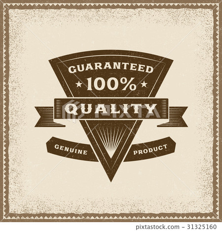 Vintage 100% Quality Label Vintage 100% Quality Label 31325160