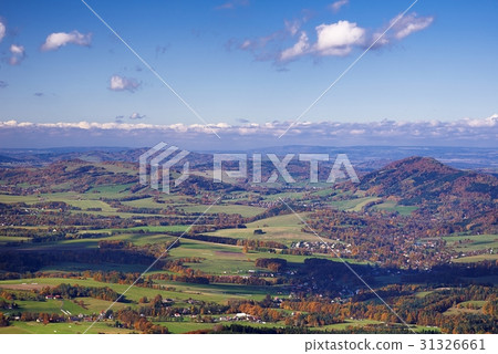 Autumn landscape with village Autumn landscape with village 31326661