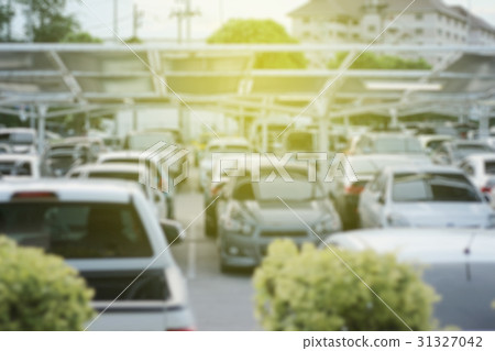 Abstract blurred Parking lot for background 31327042