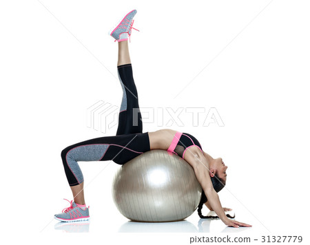 woman fitness exercises isolated woman fitness exercises isolated 31327779