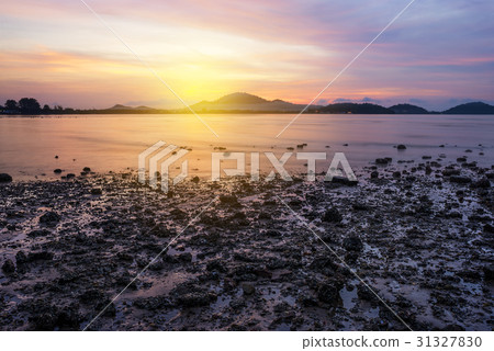Sea sunset or sunrise in twilight with sky Sea sunset or sunrise in twilight with sky 31327830