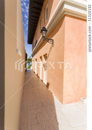 Traditional greek house facade, Greece 31328192