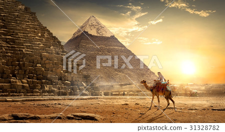 Nomad near pyramids Nomad near pyramids 31328782