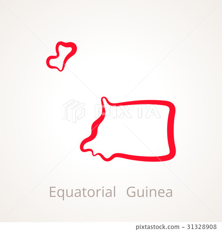 Equatorial Guinea - Outline Map 31328908