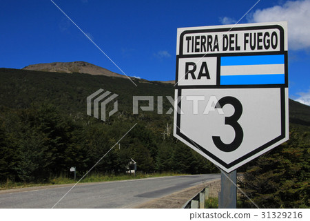 Road sign ruta route 40, Argentina 31329216