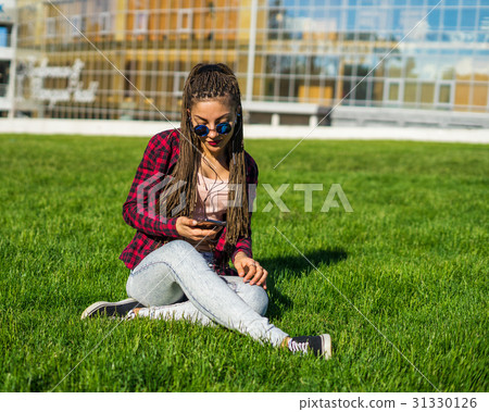 girl with zizi cornrows dreads listening to music girl with zizi cornrows dreads listening to music 31330126
