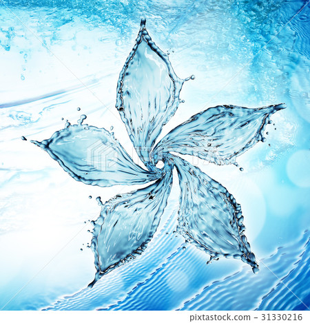 flower made of water splash 31330216