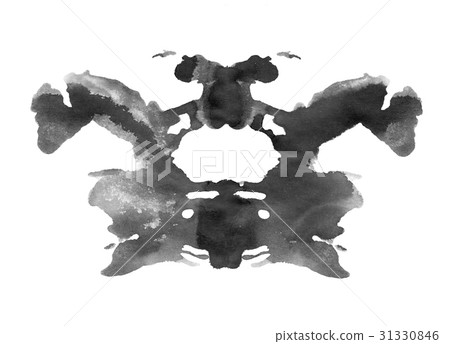 Ink blot in rorschach psychology test style 31330846