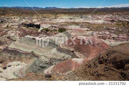 Geological formations in Ischigualasto Geological formations in Ischigualasto 31331792