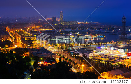 Barcelona in night time Barcelona in night time 31332177