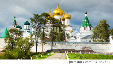 Male Ipatievsky Monastery at cloudy day in Kostroma, Russia 31332328