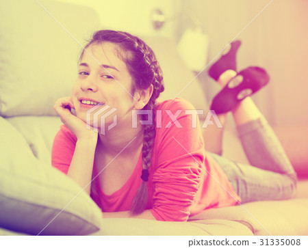 Girl posing playfully Girl posing playfully 31335008