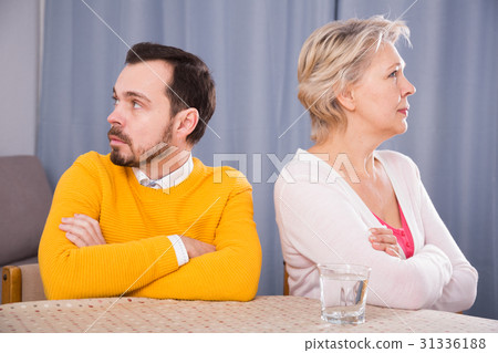 Mature mother and son quarrel Mature mother and son quarrel 31336188