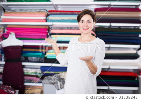 Seller showing assortment Seller showing assortment 31338245