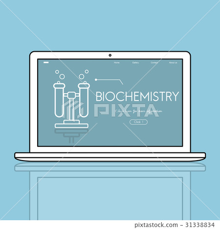 Science learning test tube graphic webpage 31338834