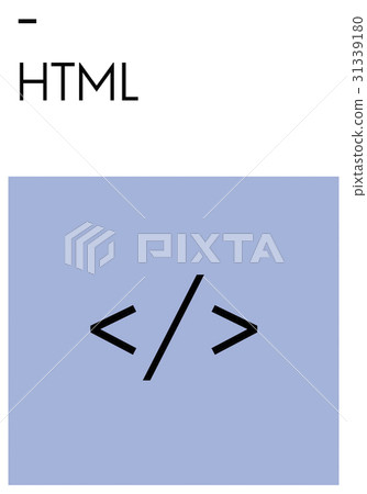 Layout Web Template Coding Brackets - Stock Illustration [31339180] - PIXTA