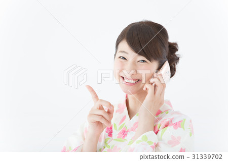 浴衣女人（智能手機） 31339702