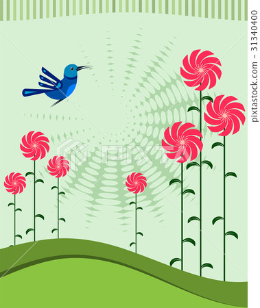 Card Design Artistic Bird Flower 31340400