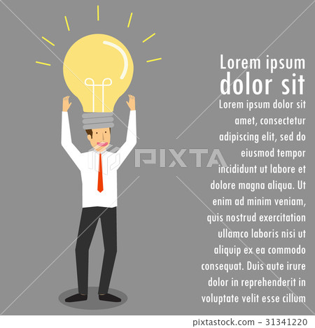Creative businessman get the idea Creative businessman get the idea 31341220
