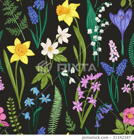 Seamless floral pattern. Seamless floral pattern. 31342387