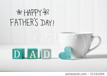 Father's Day message with coffee cup Father's Day message with coffee cup 31342894
