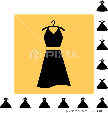 Party Fashion Dress Icon 31343003